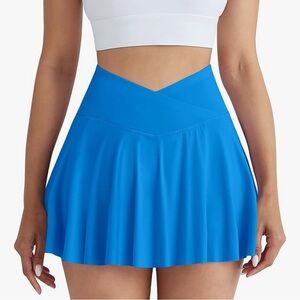 Vibrant Blue Skater Skirt